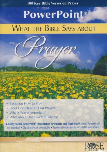 Cover of What the Bible Says About Prayer - PowerPoint CD-ROM