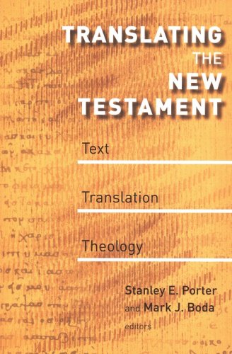 Cover of Translating the New Testament: Text, Translation, Theology