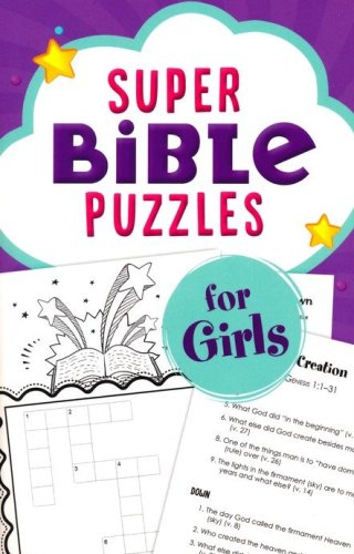 Cover of Super Bible Puzzles for Girls