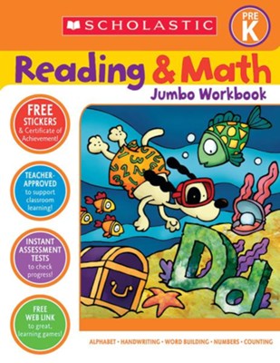 Cover of Reading & Math Jumbo Workbook: Grade PreK