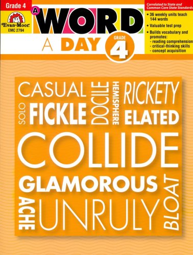Cover of A Word a Day, Grade 4