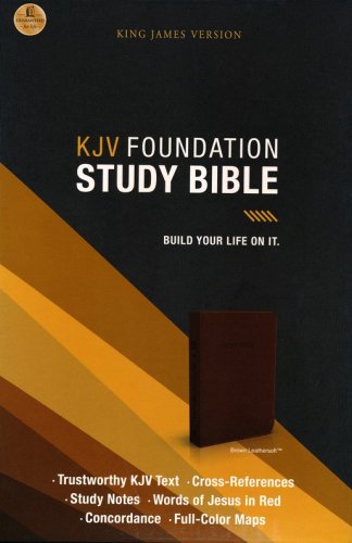 Cover of KJV Foundation Study Bible--imitation leather, earth brown