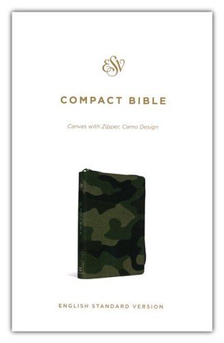 Cover of ESV Compact Bible--cloth/canvas with zipper, camo design
