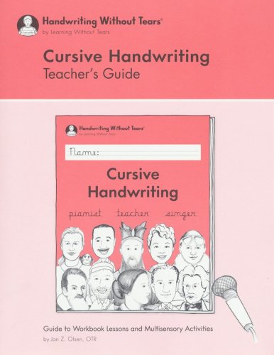 Cover of Cursive Handwriting Teacher's Guide (2018 Edition)