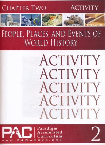 Cover of People, Places & Events of World History Chapter 2 Activities