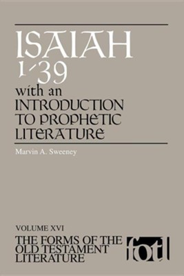 Cover of Isaiah 1-39: Volume XVI, The Forms of the Old Testament Literature (FOTL)