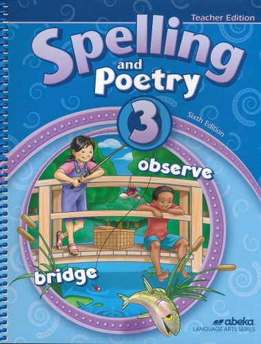 Cover of Spelling & Poetry 3 Teacher's Edition