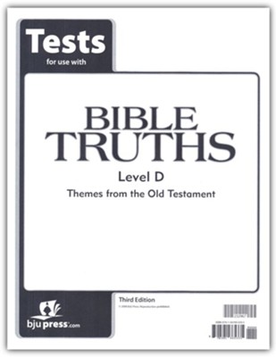 Cover of BJU Press Bible Truths Level D (Grade 10) Tests, Third Edition
