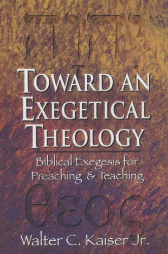 Cover of Toward an Exegetical Theology