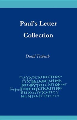 Cover of Paul's Letter Collection: Tracing the Origins