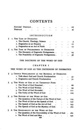 Cover of Church Dogmatics I.1 The Doctrine of the Word of God; Prolegomena; The Word of The Revelation of God