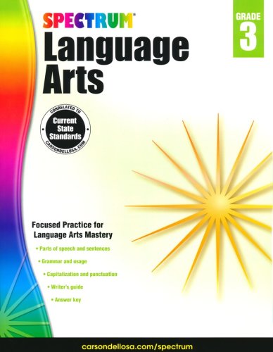 Cover of Spectrum Language Arts Grade 3 (2014 Update)
