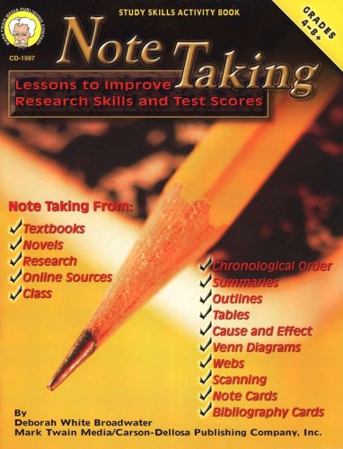 Cover of Note Taking Gr 4-8+