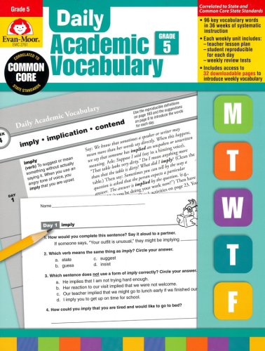 Cover of Daily Academic Vocabulary, Grade 5