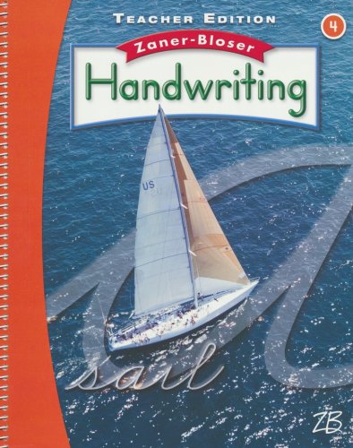 Cover of Zaner-Bloser Handwriting Grade 4: Student, Teacher, & Practice Masters (Homeschool Bundle -- 2016 Edition)