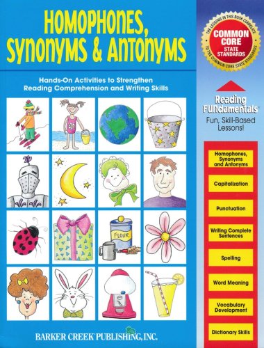 Cover of Homophones, Synonymns & Antonyms: Reading FUNdamentals Series