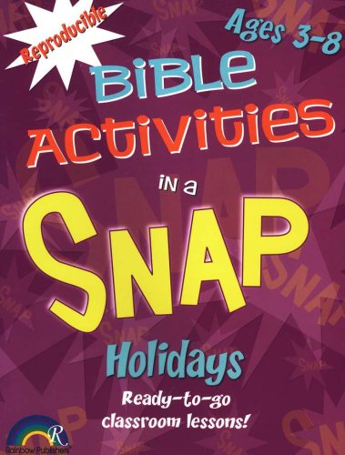 Cover of Bible Activities in a Snap: Holidays, Ages 3-8