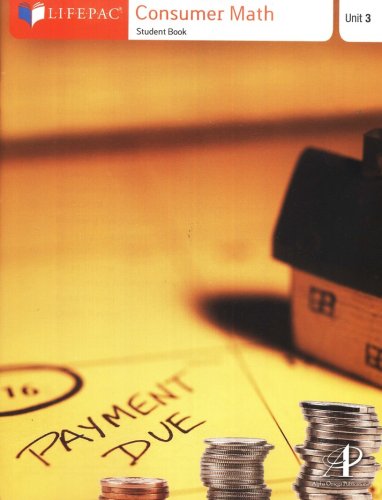 Cover of Consumer Math Lifepac 3: Family Finances I