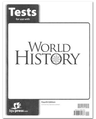 Cover of BJU Press World History Tests, Grade 10, 4th Edition