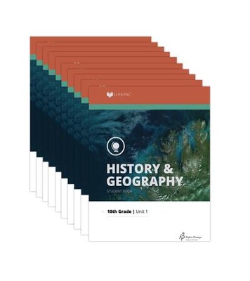 Cover of Lifepac History & Geography Workbook Set, Grade 10