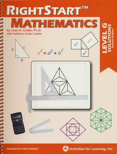 Cover of RightStart Mathematics Level G Solutions, Second Edition