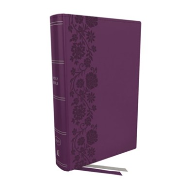 Cover of KJV, End-of-Verse Reference Bible, Personal Size Large Print, Leathersoft, Purple, Red Letter, Thumb Indexed, Comfort Print