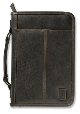 Cover of Aviator Style Bible Cover with Handle, Brown, Extra Large