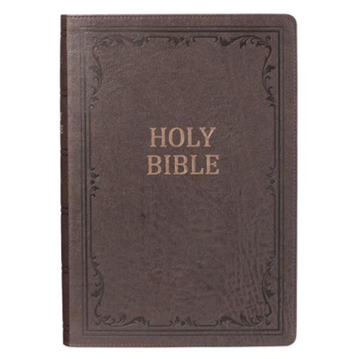Cover of KJV Super Giant Print Lux-Leather Brown