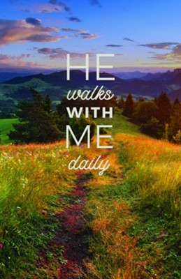 Cover of He Walks with Me Bulletins, 100