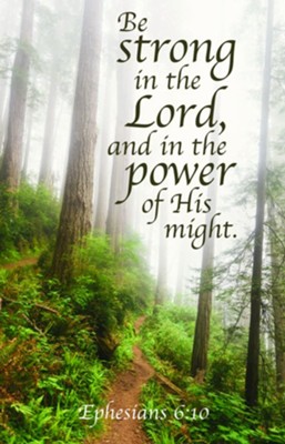 Cover of Be Strong (Ephesians 6:10, KJV) Bulletins, 100