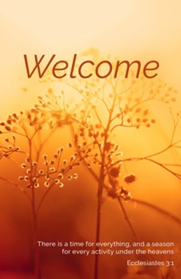 Cover of Welcome Season Fall (Ecclesiastes 3:1, NIV) Bulletins, 100