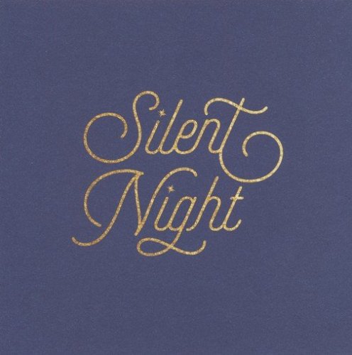 Cover of Gold Text Christmas Cards, Pack of 10