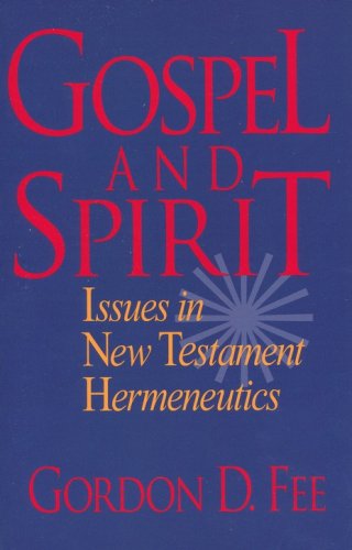Cover of Gospel and Spirit, Issues in New Testament Hermeneutics