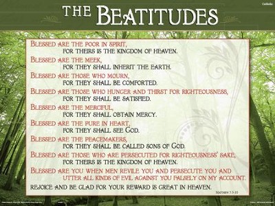 Cover of Catholic: Beatitudes - Laminated Poster