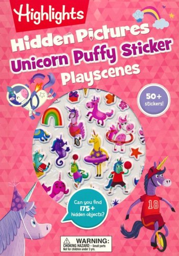 Cover of Unicorn Hidden Pictures Puffy Sticker Playscenes