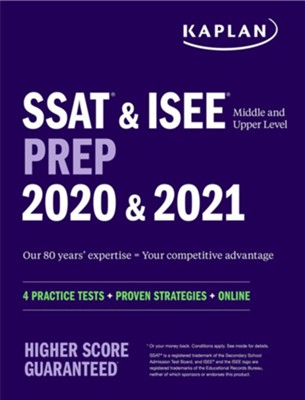 Cover of SSAT & ISEE Middle & Upper Level Prep 2021 & 2022: 4 Practice Tests + Proven Strategies + Online