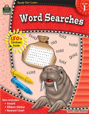 Cover of Ready Set Learn: Word Searches (Grade 1)