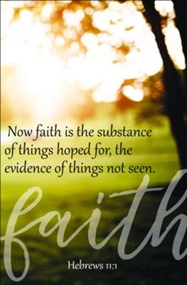 Cover of Evidence (Hebrews 11:1, KJV) Bulletins, 100