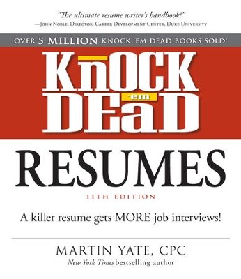 Cover of Knock Em Dead Resumes 11th edition: A Killer Resume Gets More Job Interviews - eBook
