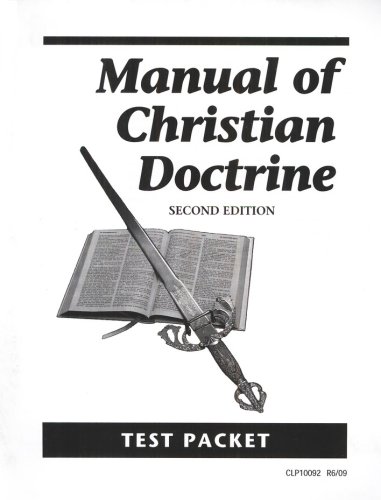 Cover of Manual of Christian Doctrine Test, Grades 11-12