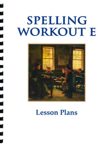 Cover of Spelling Workout E Lesson Plans