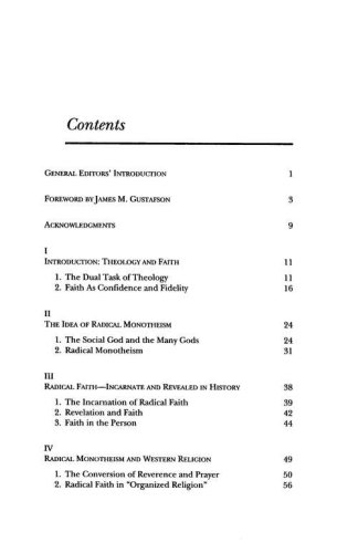 Cover of Radical Monotheism and Western Culture