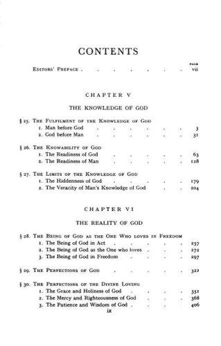 Cover of Church Dogmatics II.1 The Doctrine of God The Knowledge and Reality of God