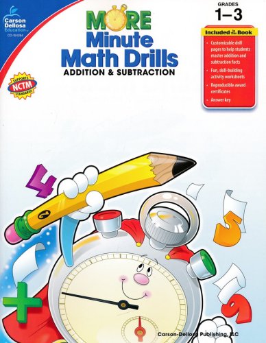Cover of More Minute Math Drills: Addition & Subtraction, Grades 1-3