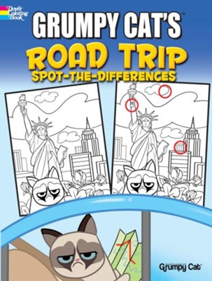 Cover of Grumpy Cat's Road Trip Spot-the-Differences