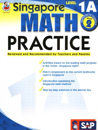 Cover of Singapore Math Practice 1A, Grade 2