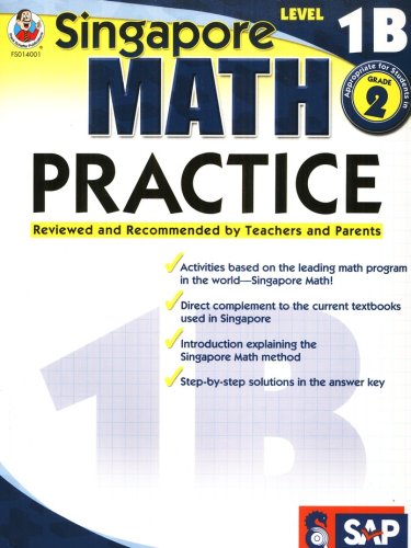 Cover of Singapore Math Practice 1B, Grade 2