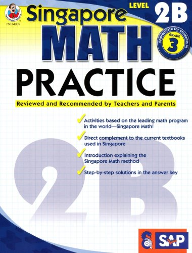 Cover of Singapore Math Practice 2B, Grade 3