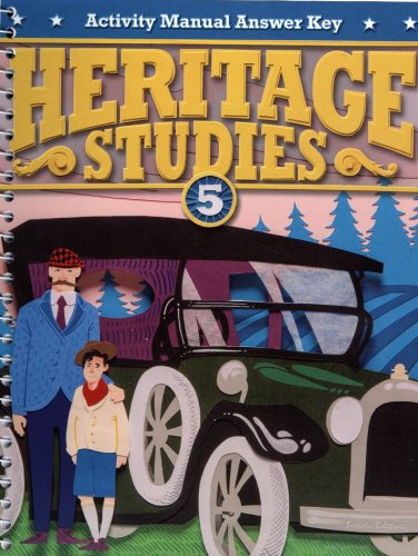 Cover of BJU Press Heritage Studies Grade 5 Student Activities Key (4th Edition)