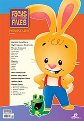 Cover of BJU Press K5 Focus on Fives Phonics Charts (4th Edition)